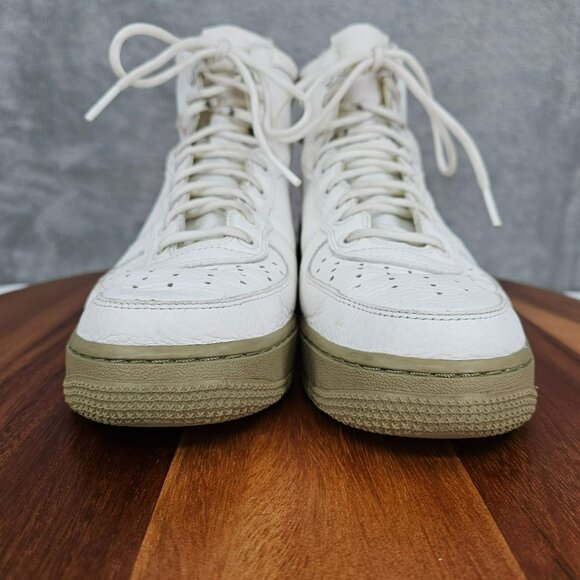 Nike Mens SF Air Force 1 Mid Top Sneakers Shoes 7.5 Ivory Olive 917753-101 2017 - Picture 4 of 14